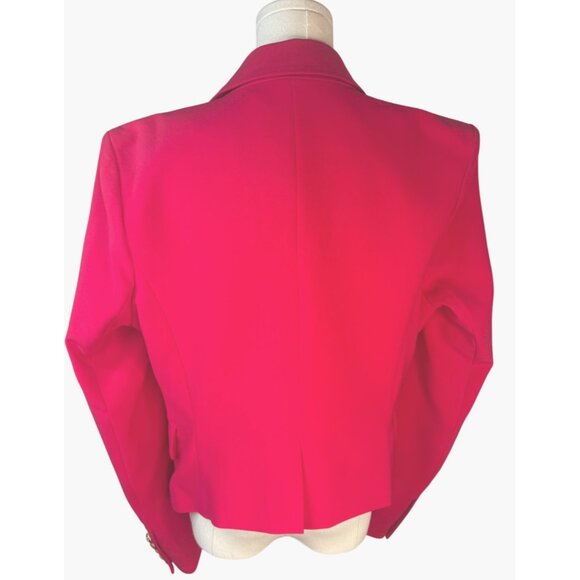 2/$30 NWT Choosy Size 12 Deep Rose Pink Double Breasted Betsy Blazer - Picture 3 of 16